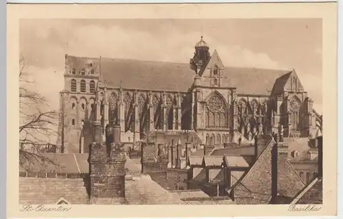 (40406) AK St.Quentin, Basilika, Feldpostkarte, 1914-18