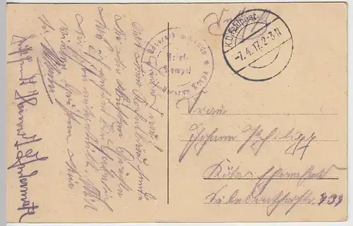 (40396) AK Douai, Bürgerpark, Feldpost 1917