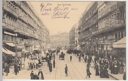 (40367) AK Lille, Rue Faidherbe, Feldpost 1916