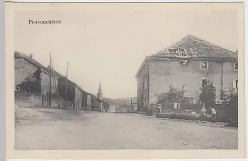 (40308) AK Provenchères, zerstörter Ort, 1914-18
