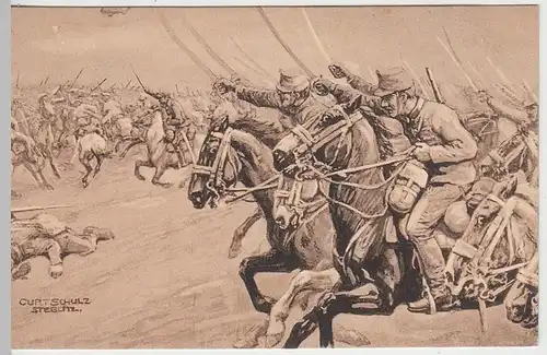 (40235) Künstler AK Patriotika, Sieg bei Krasnik 1914 / 15