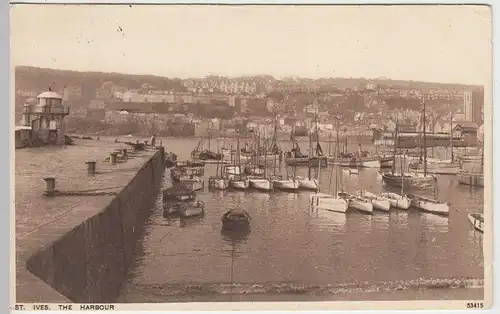 (40052) AK St. Ives (Cornwall), Hafen, 1929