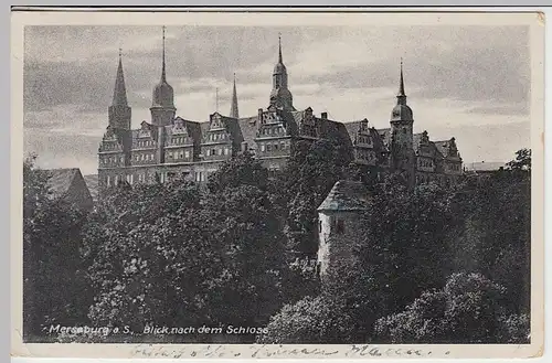 (40009) AK Merseburg, Blick nach dem Schloss, 1941