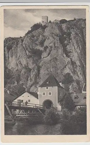 (39993) AK Neuessing, Markttor, Burgruine Randeck, vor 1945