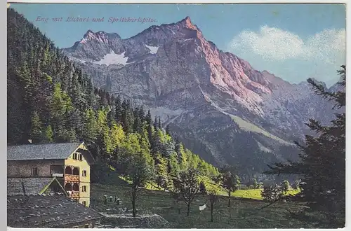 (39979) AK Eng (Gemeinde Vomp) m. Eiskarl u. Spritzkarlspitze, 1912