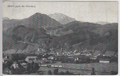 (39781) AK Hallein gg. d. Dürrnberg, 1914