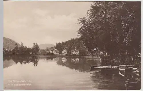 (39714) Foto AK Bad Georgenthal, Partie a. Hammerteich 1920er