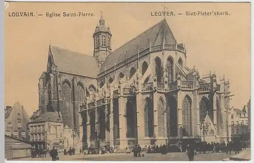 (39622) AK Louvain, Leuven, Saint-Pierre-Kirche, Feldpost 1917