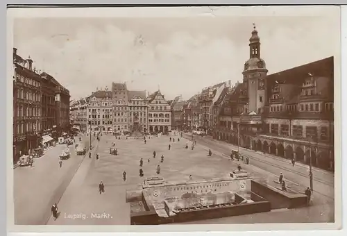 (39555) Foto AK Leipzig, Markt, 1934