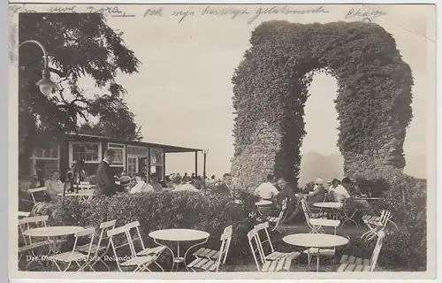 (39458) Foto AK Gaststätte Rolandsbogen am Rhein, Freiterrasse, 1930