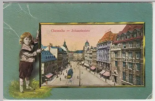 (39399) AK Chemnitz, Johannisplatz, 1925