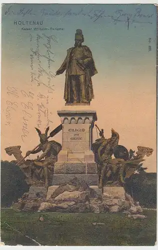 (39334) AK Holtenau, Kaiser Wilhelm-Denkmal, 1906