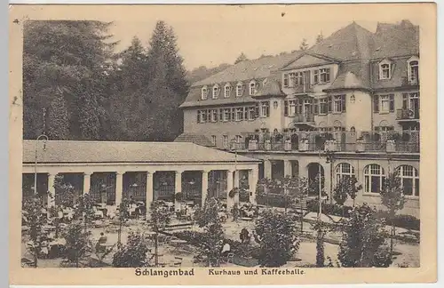 (39290) AK Schlangenbad, Kurhaus u. Kaffeehalle, 1924