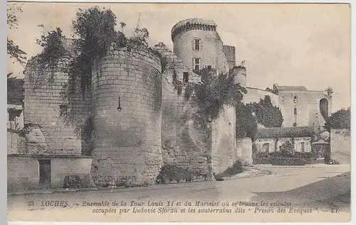 (39248) AK Loches, Partie am Turm Louis XI., vor 1945