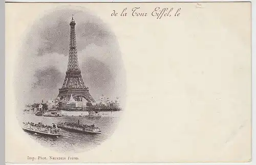 (39235) AK Paris, Eiffelturm, vor 1905
