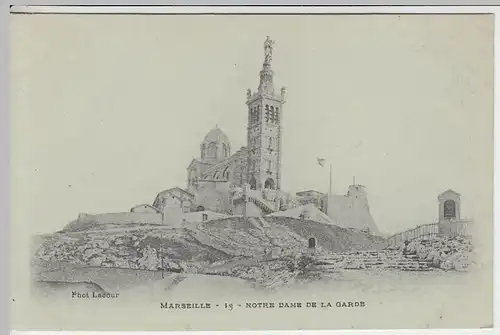 (39234) AK Marseille, Notre Dame de la Garde, vor 1905