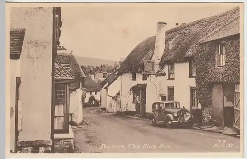 (39217) AK Porlock, The Ship Inn, vor 1945