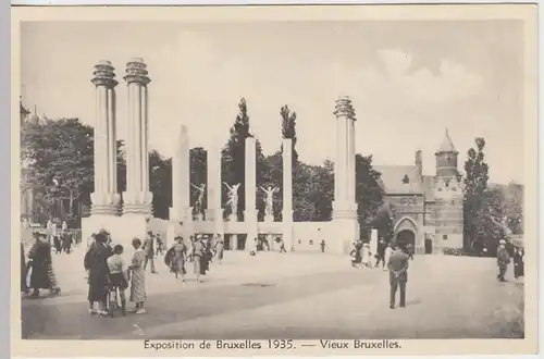 (39211) AK Brüssel, Bruxelles, Ausstellung 1935 -Alt-Brüssel-Eingang-