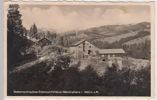 (39050) Foto AK Grenzwirtshaus Walserschanz, 1935