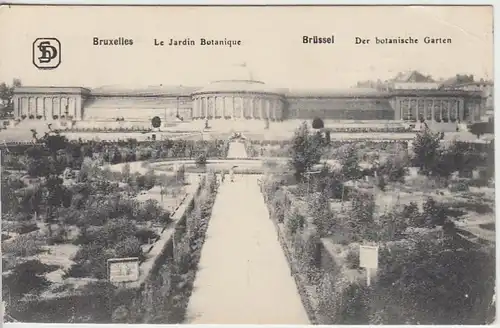 (39026) AK Brüssel, Bruxelles, Botanischer Garten, Feldpostkarte 1918