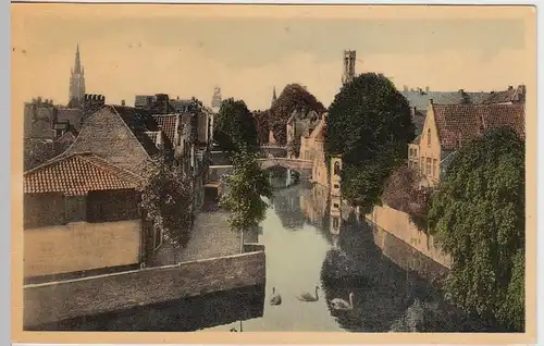 (38982) AK Brugge, Bruges, Groene Rei, vor 1945