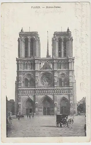 (38908) AK Paris, Notre-Dame 1910