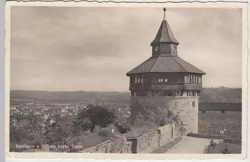 (38818) AK Esslingen, Der Dicke Turm 1954