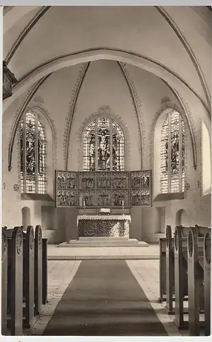 (38782) AK Ostseebad Burg a. Fehmarn, St. Nikolai-Kirche, Altarraum n. 1945