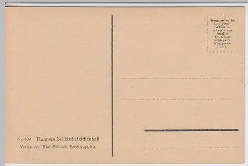 (38699) AK Thumsee bei Bad Reichenhall, vor 1945