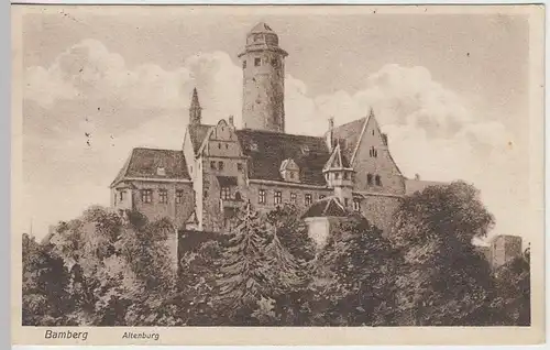 (38688) AK Bamberg, Die Altenburg, 1928
