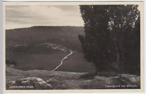 (38664) AK Totengrund bei Wilsede, Lüneburger Heide 1930