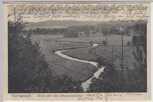 (38663) AK Fallingbostel, Blick v.d. Albrechtshöhe 1929