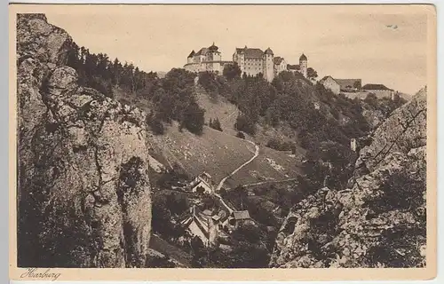 (38581) AK Harburg (Schwaben), Blick zur Burg, vor 1945