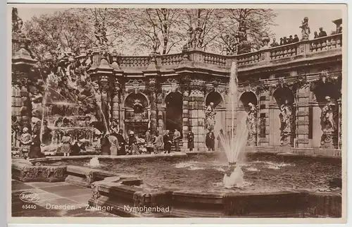 (38515) AK Dresden, Nymphenbad im Zwinger 1930