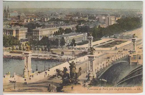 (38366) AK Paris, Alexanderbrücke, 1911