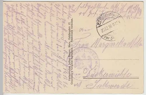 (38363) AK Thiaucourt, Totale, Feldpost 1916