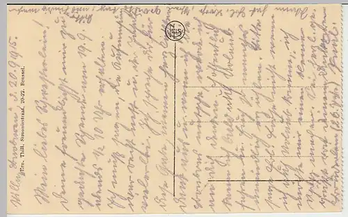 (38361) AK Ostende, Oostende, Strand u. Hotels, 1915