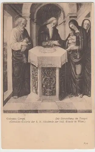 (38211) AK Gemälde v. Galeazzo Campi: Die Darstellung im Tempel, 1905