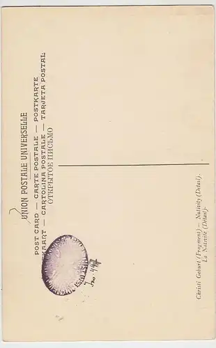 (38210) AK Gemälde v. Murillo: Christi Geburt (Fragment), vor 1945