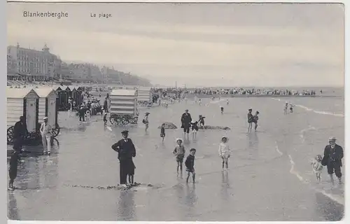 (38178) AK Blankenberge, Blankenberghe, Strand, vor 1945
