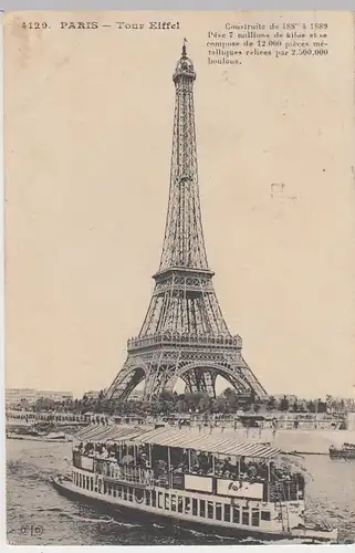 (38161) AK Paris, Tour Eiffel, Eiffelturm, 1910