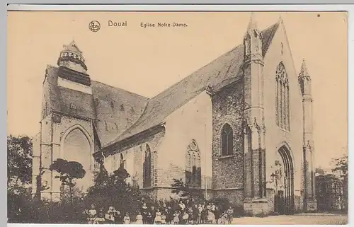 (38152) AK Douai, Notre Dame-Kirche, vor 1945