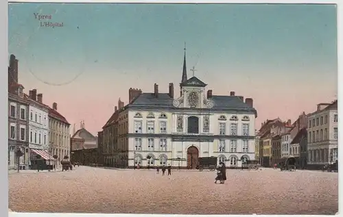 (38151) AK Ypres, Ypern, Hospital, Feldpost 1915
