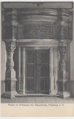 (38093) AK Freyburg a.d. Unstrut, Portal im Rittersaal d. Neuenburg, um 1910