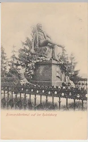 (38091) AK Rudelsburg, Bismarckdenkmal, vor 1905