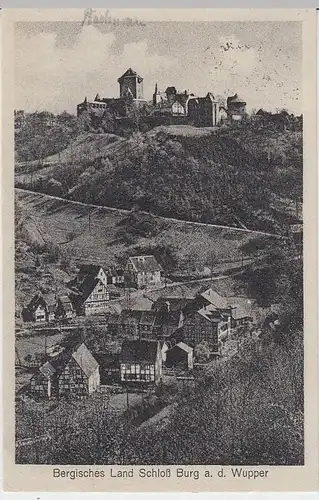 (38071) AK Schloß Burg a.d. Wupper, Bergisches Land, 1930