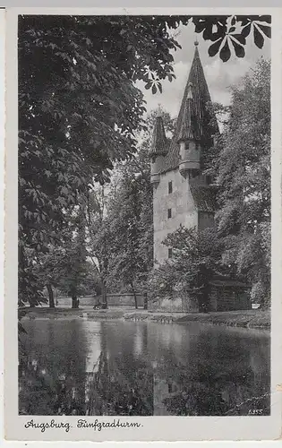 (38068) AK Augsburg, Fünfgradturm, 1930er