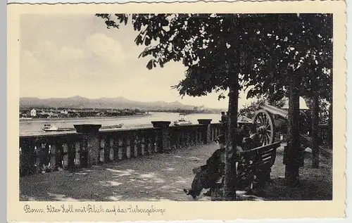(38011) AK Bonn, Alter Zoll, Blick a.d. Siebengebirge, vor 1945