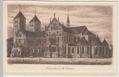 (38008) AK Münster i.W., Dom, vor 1945