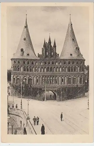 (38003) AK Lübeck, Holstentor, vor 1945